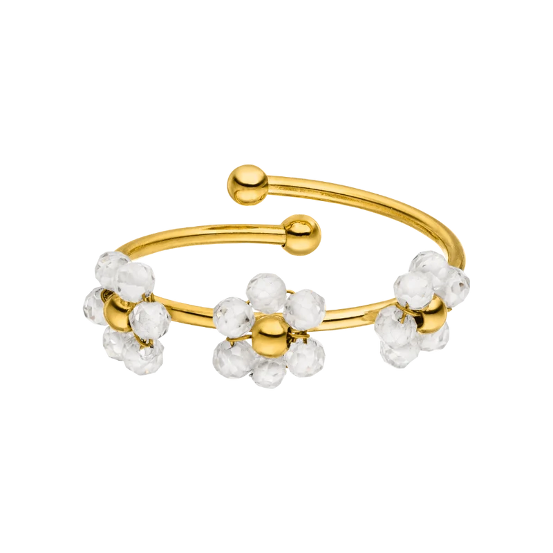Sweet Flower Ring 18K Vergoldet
