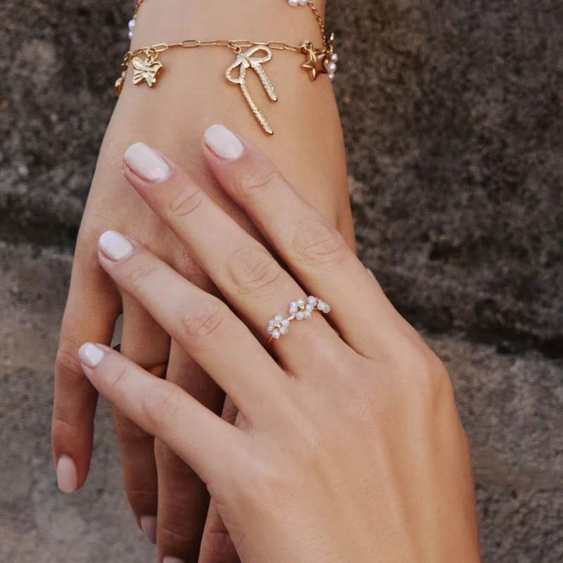 Sweet Flower Ring 18K Vergoldet