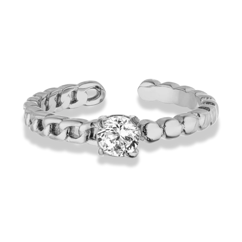 Elegance Lock Ring 14K Vergoldet