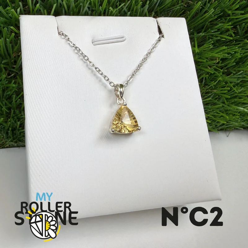 Anhänger aus brasilianischem Citrin, 925er Sterlingsilber Nr. 2