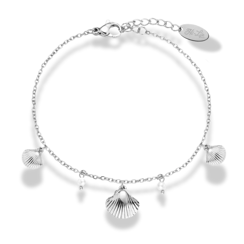 Elegant Shell Charm Armband 14K Vergoldet