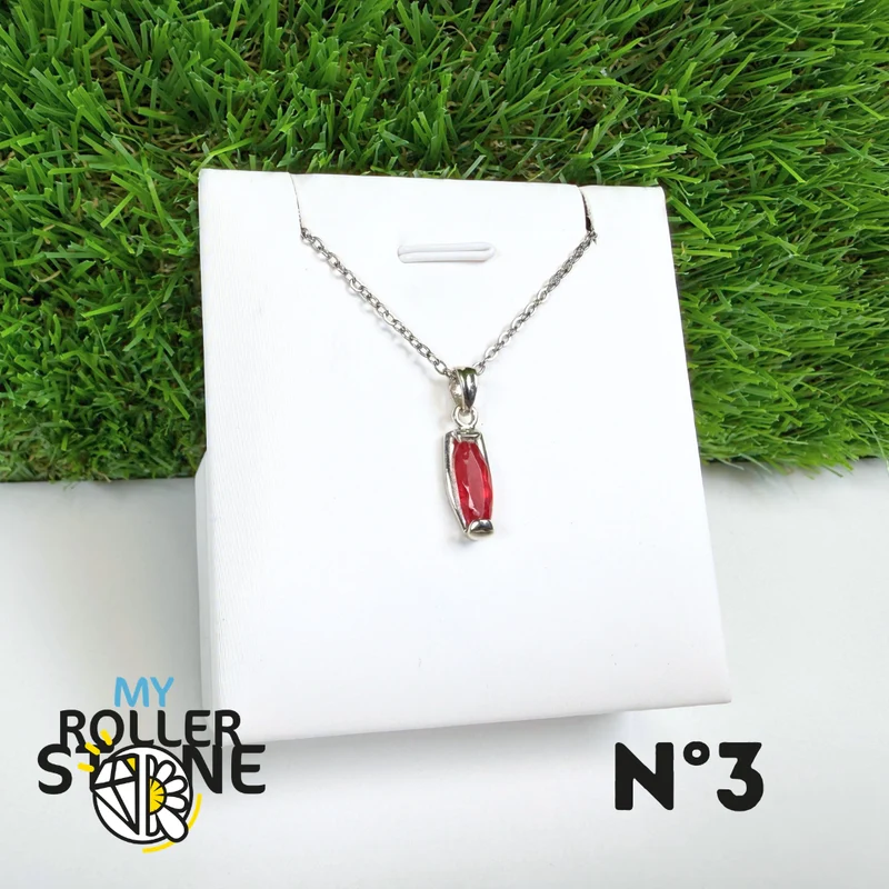 Rhodonit Anhänger Edelsteinqualität und 925 Silber #3