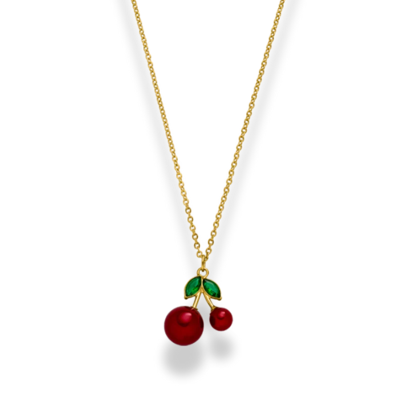 Simple Cherry Kette 14K Vergoldet