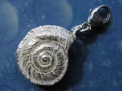 Schmuck Charm Silber Sonnenuhrschnecke Sch xs