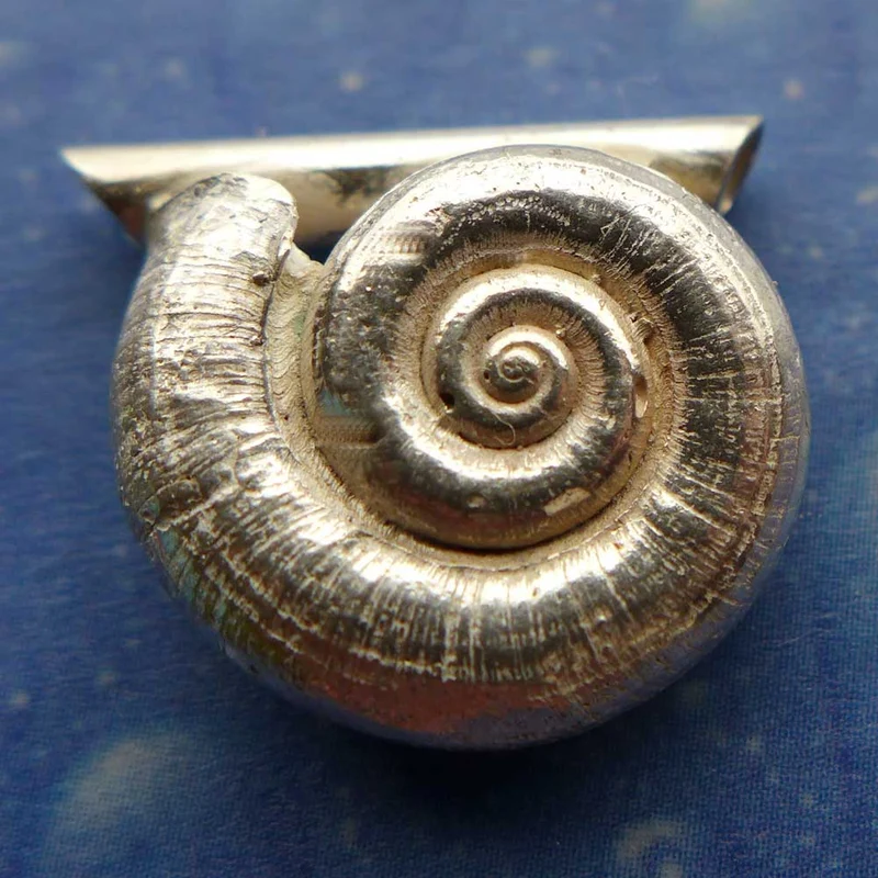 Schmuck Anhänger Landschnecke Silber fl