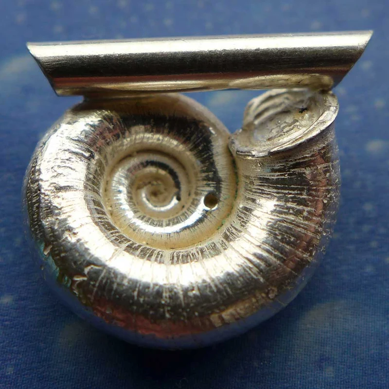 Schmuck Anhänger Landschnecke Silber fl
