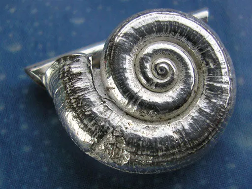 Schmuck Anhänger Landschnecke Silber fl