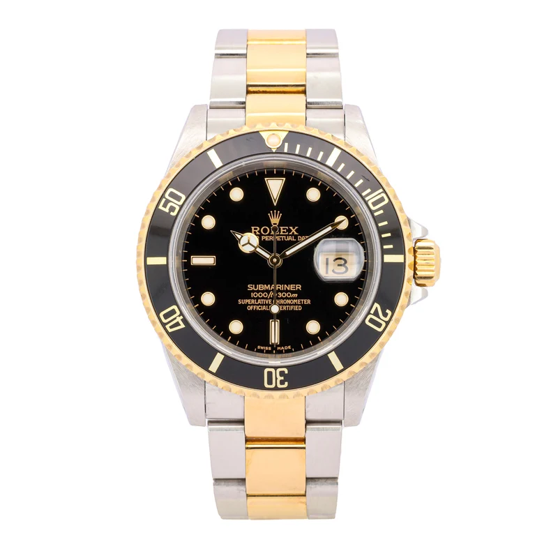Rolex Submariner Date 40 16613 Stahl/Gold Full Set Good Condition