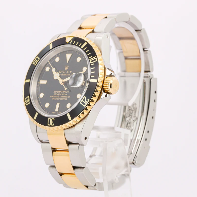 Rolex Submariner Date 40 16613 Stahl/Gold Full Set Good Condition