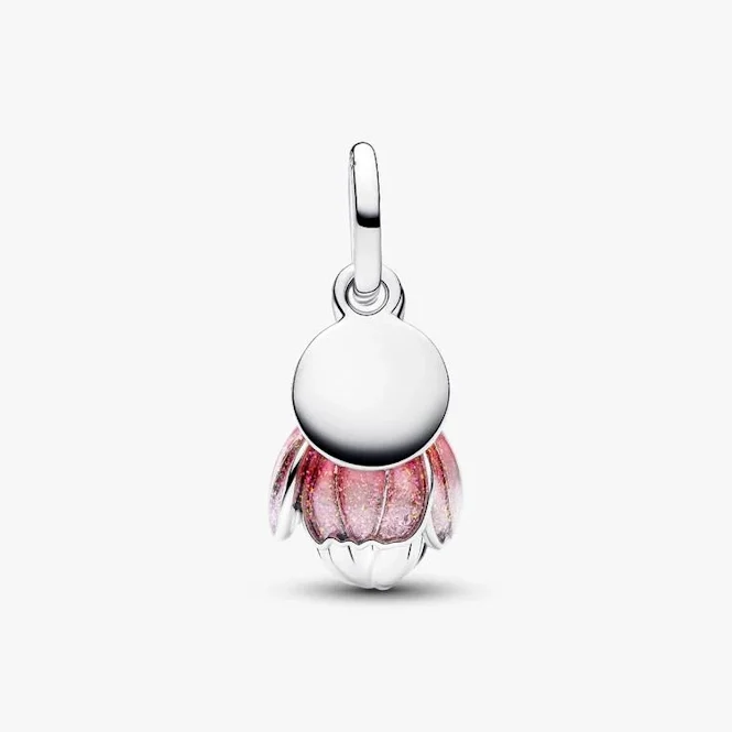 Two-Tone Blooming Flower Dangle Charms