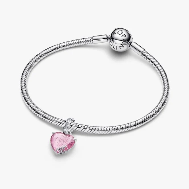 I Love You Mom Dangle Charms