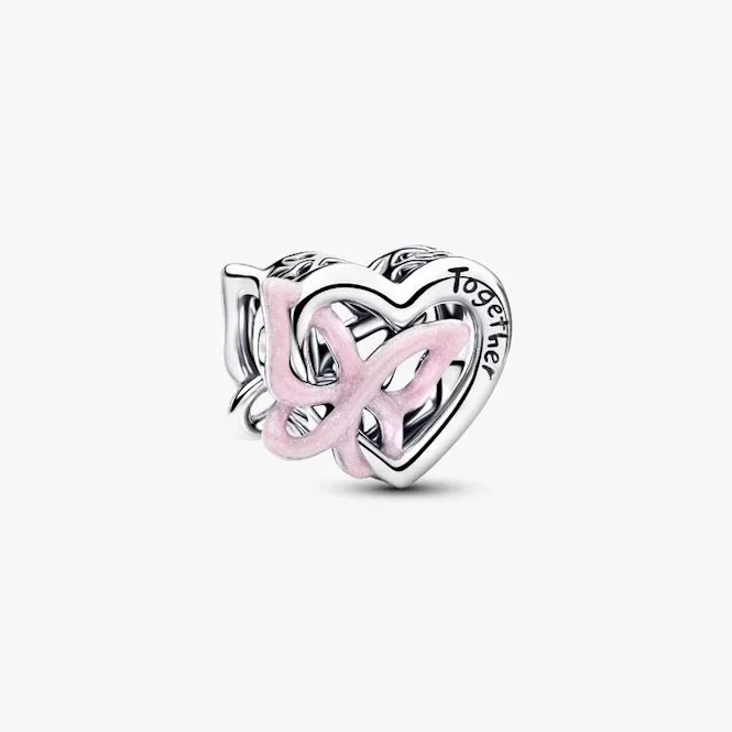 Entwined Heart & Butterfly Charms