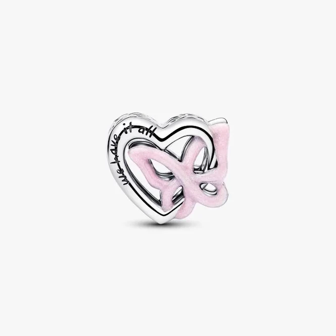Entwined Heart & Butterfly Charms