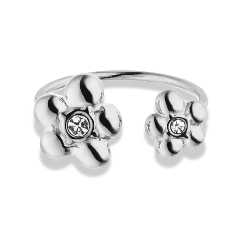 Meltdown Flower Ring 14K Vergoldet