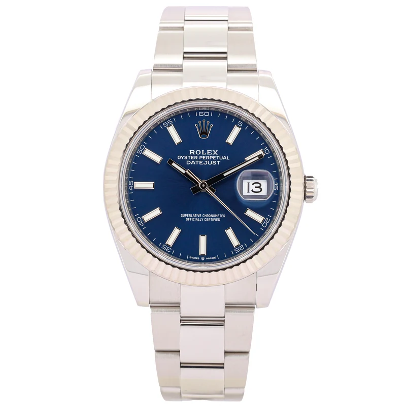 Rolex Datejust 41 126334 Blue Dial Weißgold