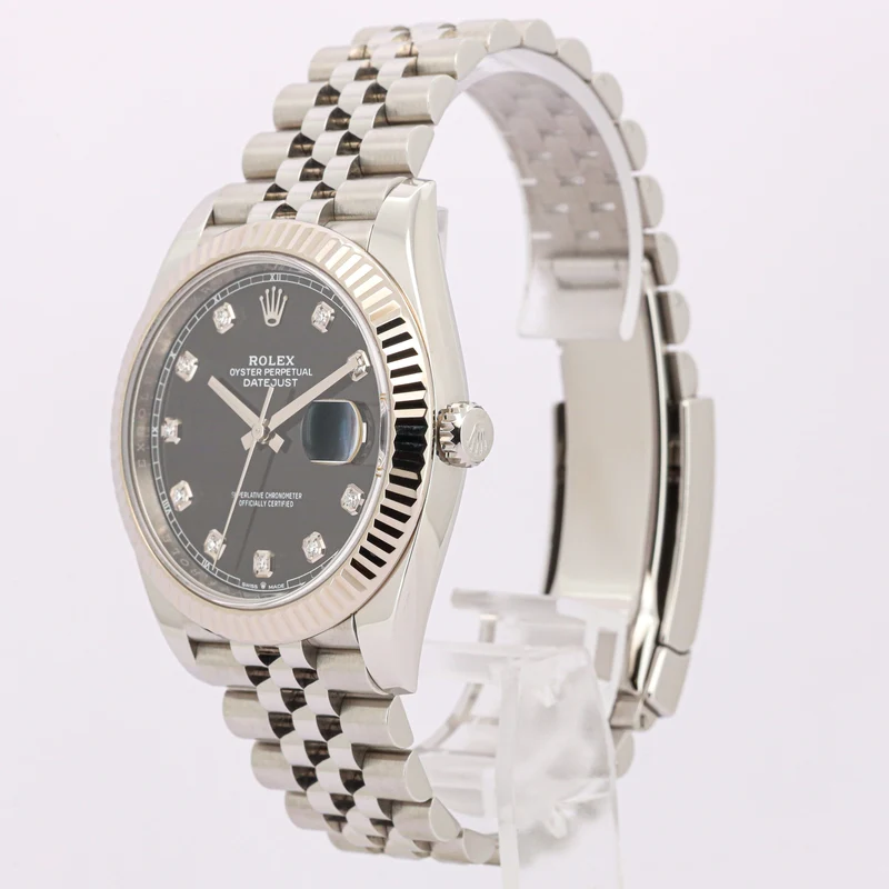 Rolex Datejust 41 126334 Black Diamond Dial Jubilee