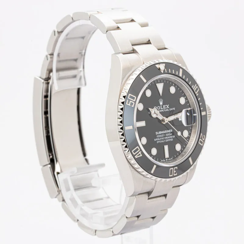 Rolex Submariner Date 41mm Edelstahl 126610LN UNGETRAGEN Teilverklebt NEW
