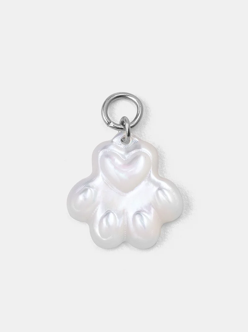 Pawprint Heart Ohrring-Charm