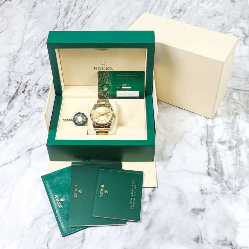 Rolex Sky-Dweller 326933 Bicolor Gold Dial Oyster