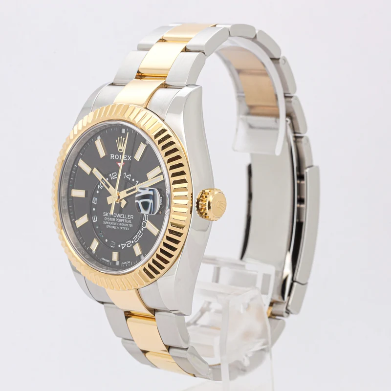 Rolex Sky-Dweller 326933 Bicolor Black Dial Oyster