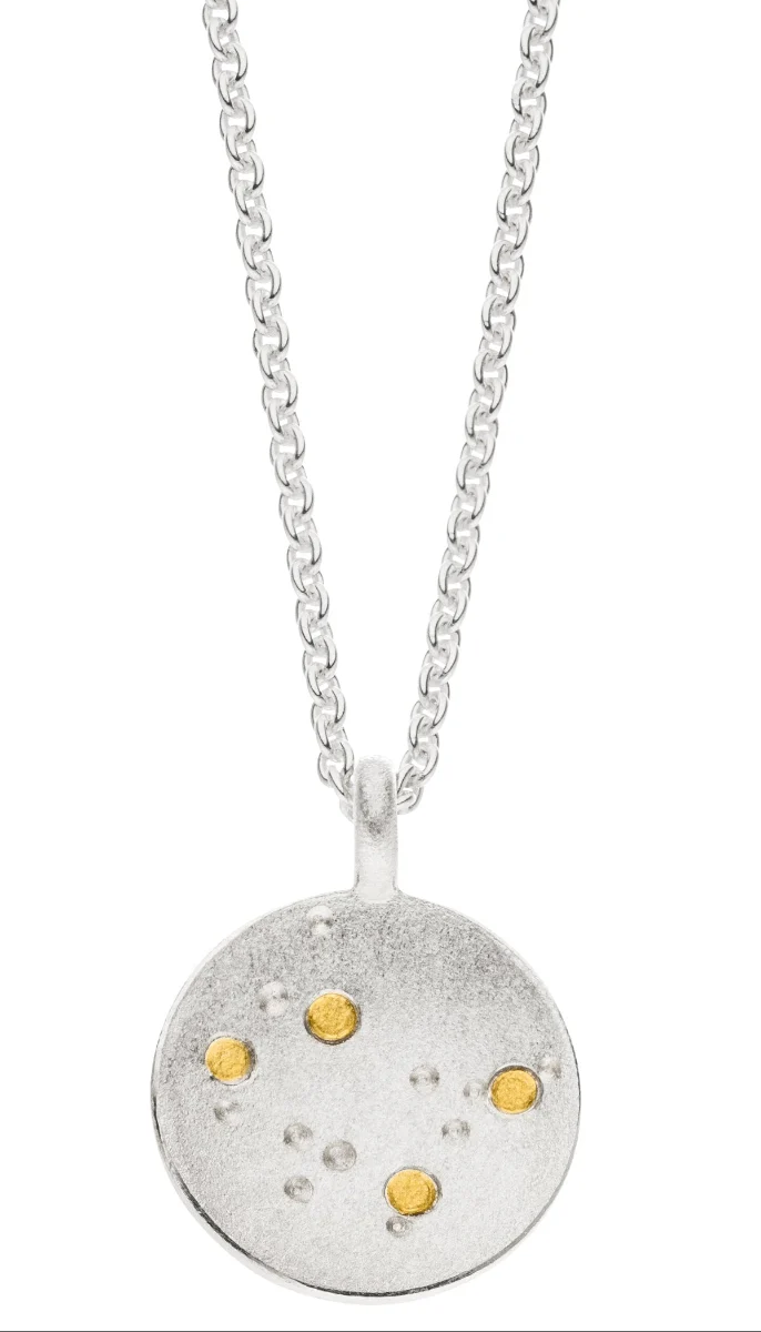 925er Silber Collier MANU Sternenschmuck - Zwillinge KSKL5