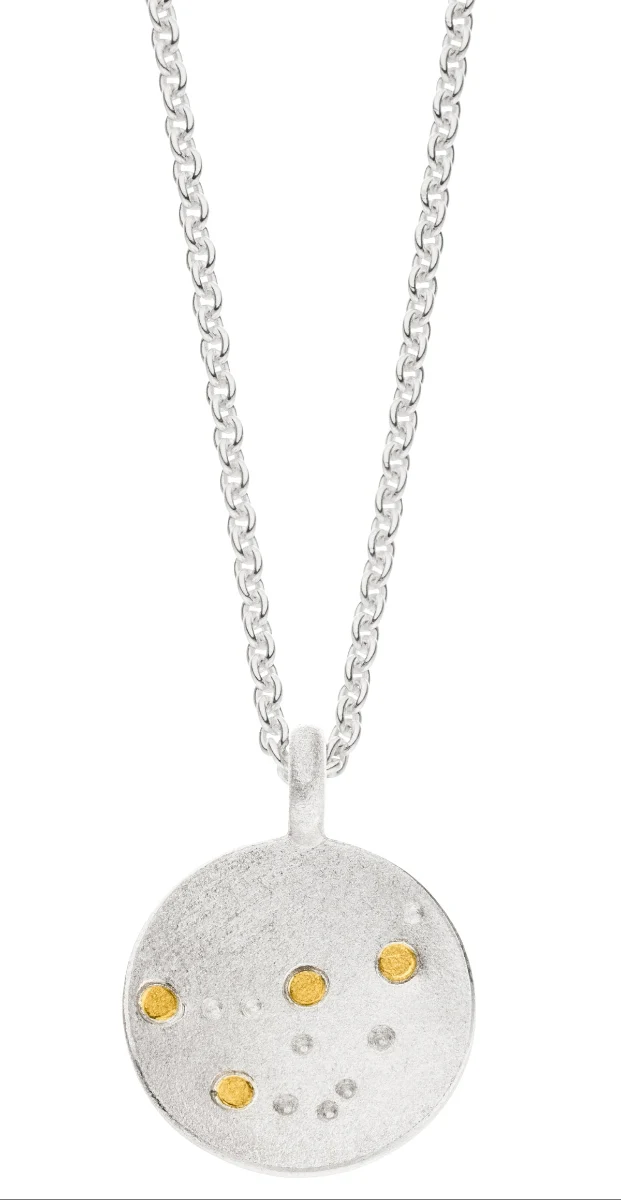 925er Silber Collier MANU Sternenschmuck - Steinbock KSKL12