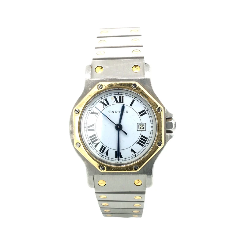 Cartier Santos Octagon Jumbo - Stahl/Gold - Ref. 2966
