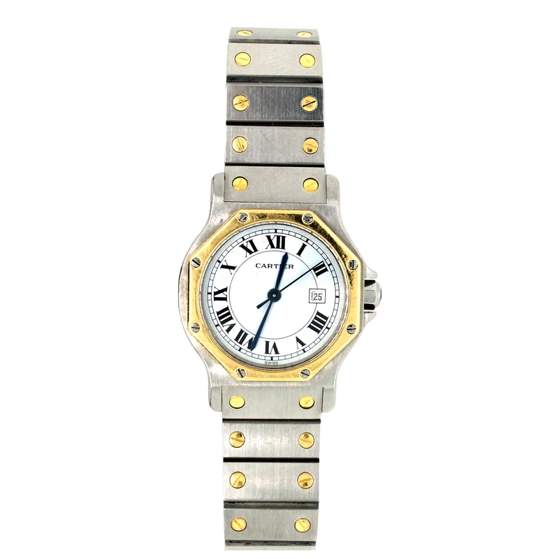 Cartier Santos Octagon Jumbo - Stahl/Gold - Ref. 2966