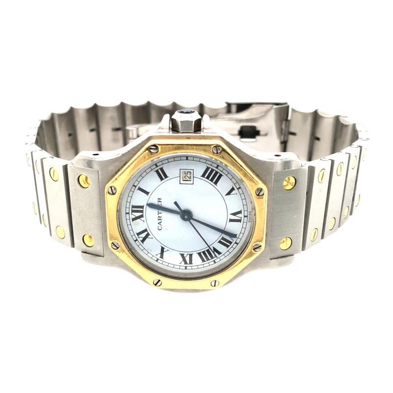 Cartier Santos Octagon Jumbo - Stahl/Gold - Ref. 2966