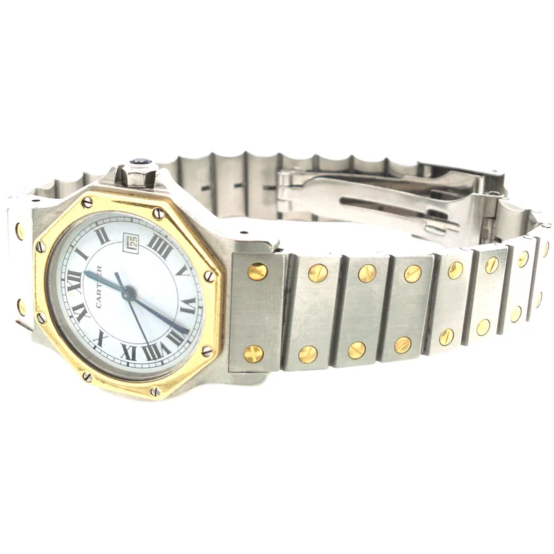 Cartier Santos Octagon Jumbo - Stahl/Gold - Ref. 2966
