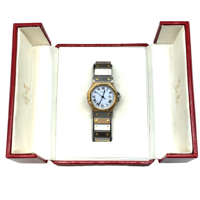 Cartier Santos Octagon Jumbo - Stahl/Gold - Ref. 2966
