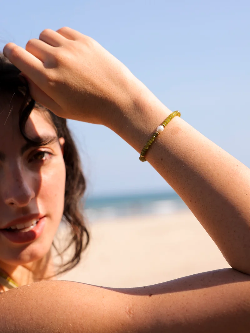 Pearl Dawn Dark Green ARMBAND