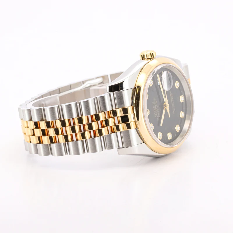 Rolex Datejust 36 116233 Stahl/Gold Black Diamond Dial