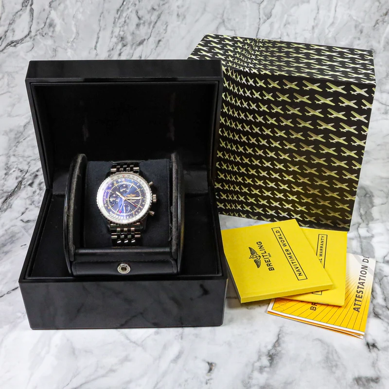 Breitling Navitimer World A2433212 GMT Full Set