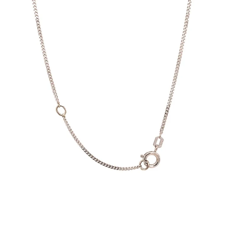 Kette mit Anhänger Weißgold 585 - 14 ct. mit Smaragd & Brillanten