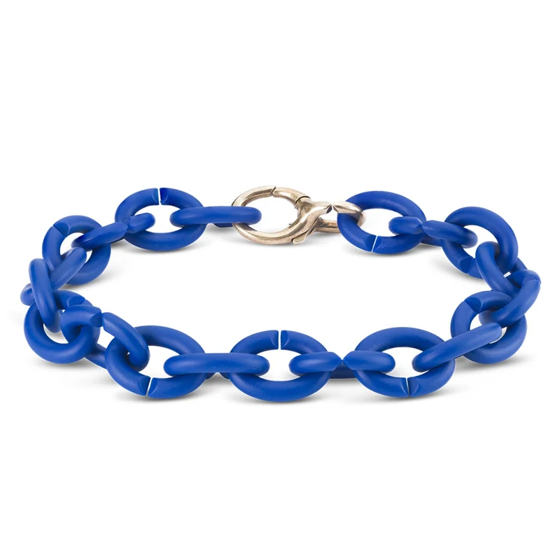 Tiefes Blau Bronze Armband