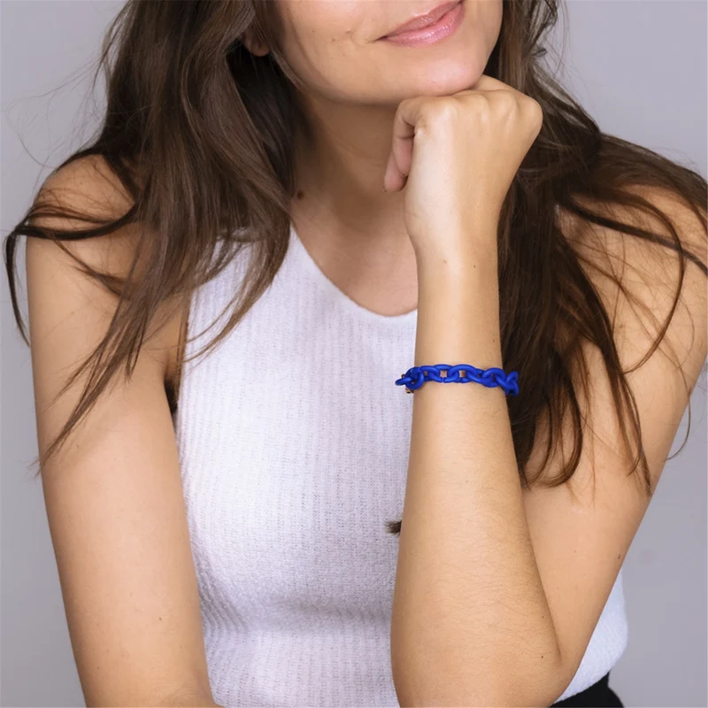 Tiefes Blau Bronze Armband