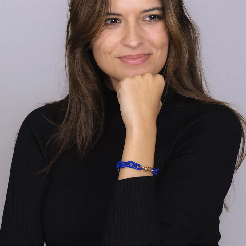 Blaue Verbindung Armband