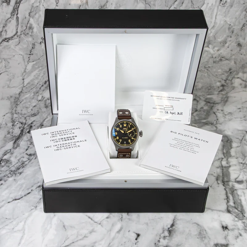 IWC Schaffhausen Große Fliegeruhr Big Pilot Heritage Titanium 7 Days 501004