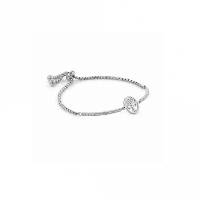 Milleluci Tree of Life Bracelet in Silver with CZ