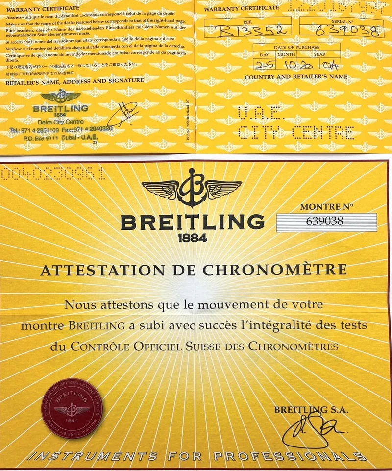 Breitling Chronograph Crosswind Racing Stahl