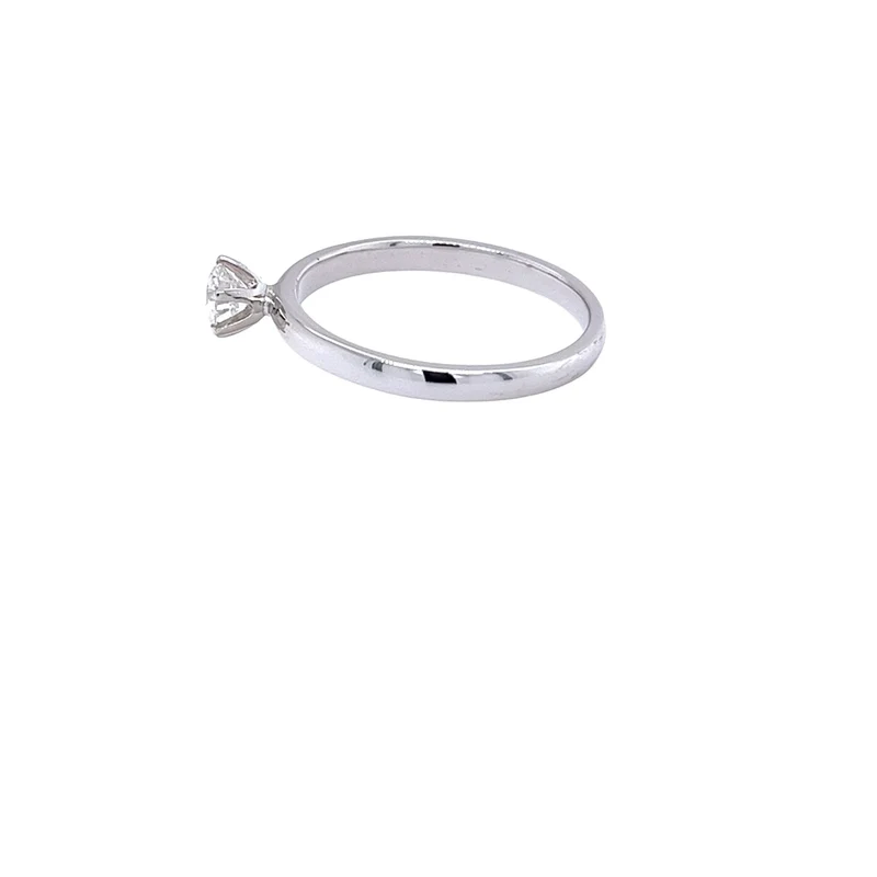 Solitär Ring Weißgold 585 - 14 ct. mit Brillant 0,35 ct. und GIA Zertifikat
