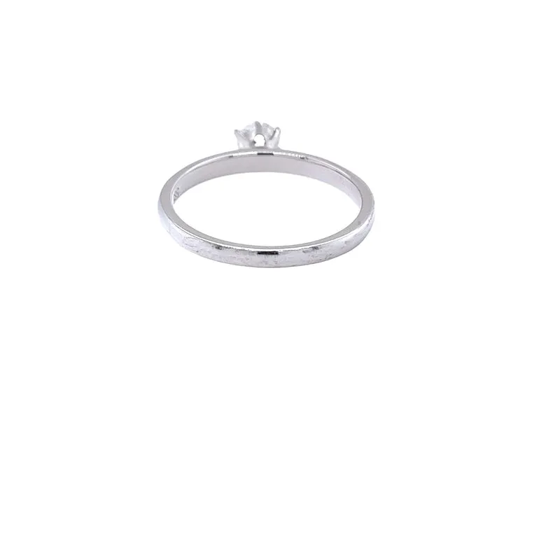 Solitär Ring Weißgold 585 - 14 ct. mit Brillant 0,35 ct. und GIA Zertifikat