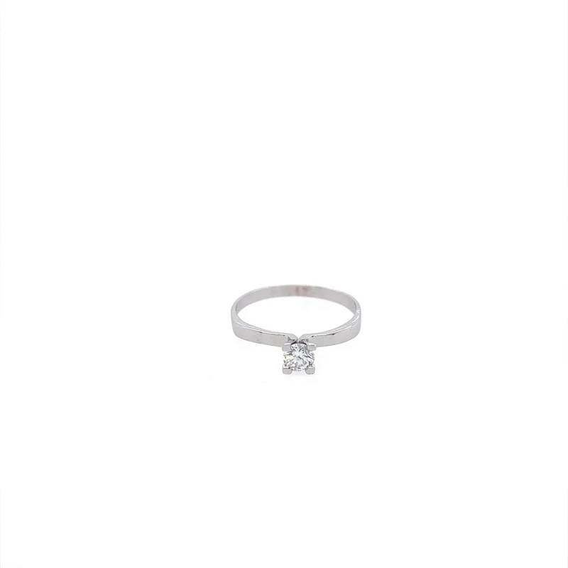 Solitär Ring Weißgold 585 - 14 ct. mit Brillant 0,28 ct.