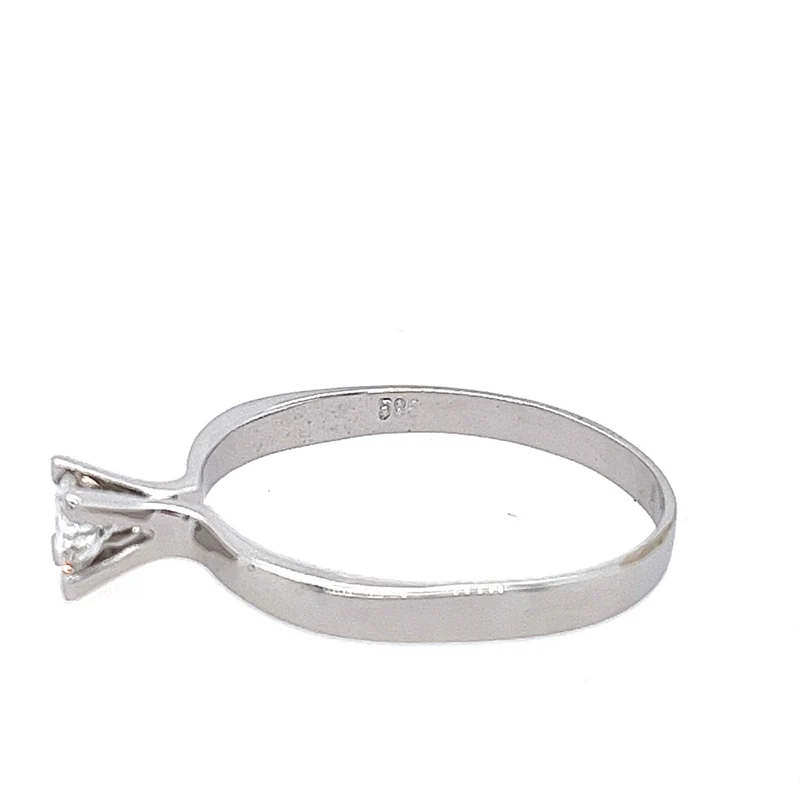 Solitär Ring Weißgold 585 - 14 ct. mit Brillant 0,28 ct.