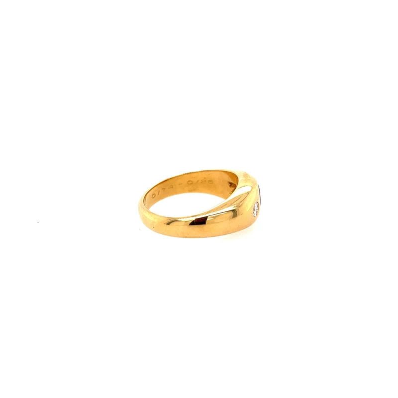 Ring Gelbgold 750 - 18 ct. mit Rubin & Brillanten
