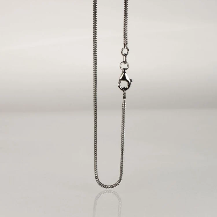 Kette KET Fuchs 1,3 sw 925er Silber 925 schwarz rhodiniert
