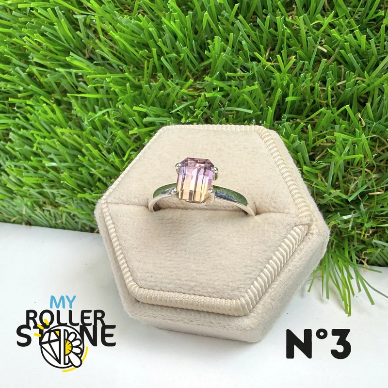 Silberner Ametrinring Nr. 3 (Größe 59)