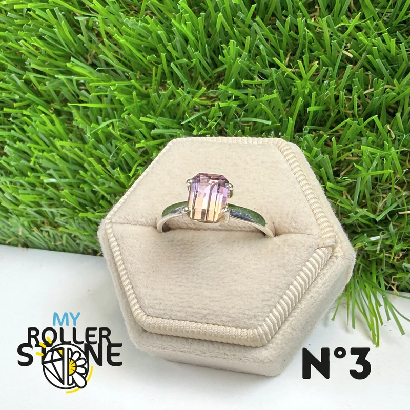Silberner Ametrinring Nr. 3 (Größe 59)