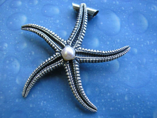 Schmuck Seestern Perle Anhänger xl